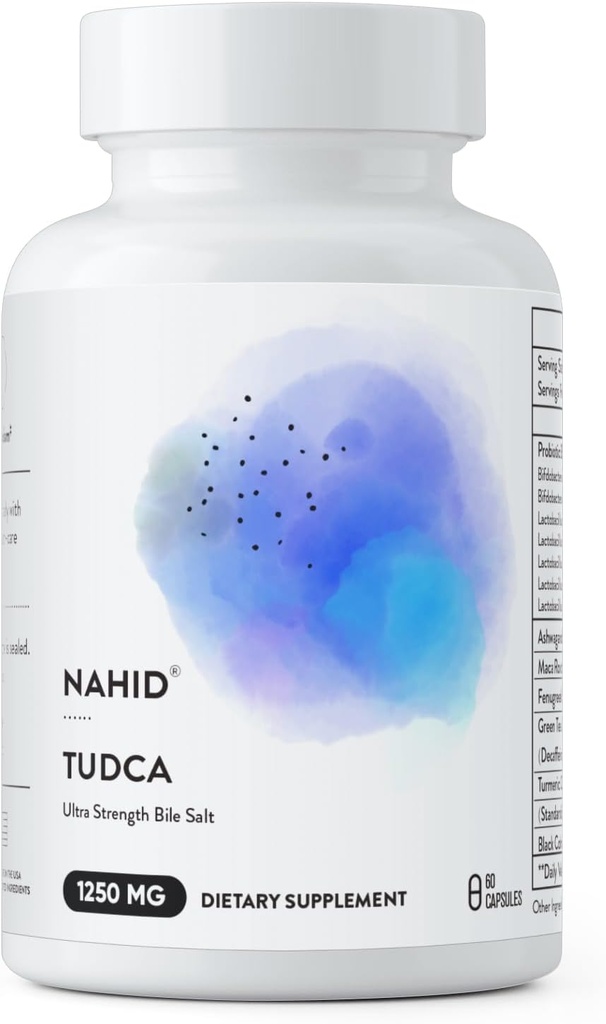 Nahid Liver Support Supplement, 120 Billion CFUs Probiotics, for Men and Women, Liver Detox and Renewal, Optimal Wellness, Gluten-Free, Dairy-Free, Vegan, Non-GMO, 60 Capsules