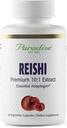 Paradise Herbs Reishi, Essential Adaptogen, Super Potent, Ultra Pure, Non-GMO, Vegan, Gluten Free, 60 Vegetarian Capsules