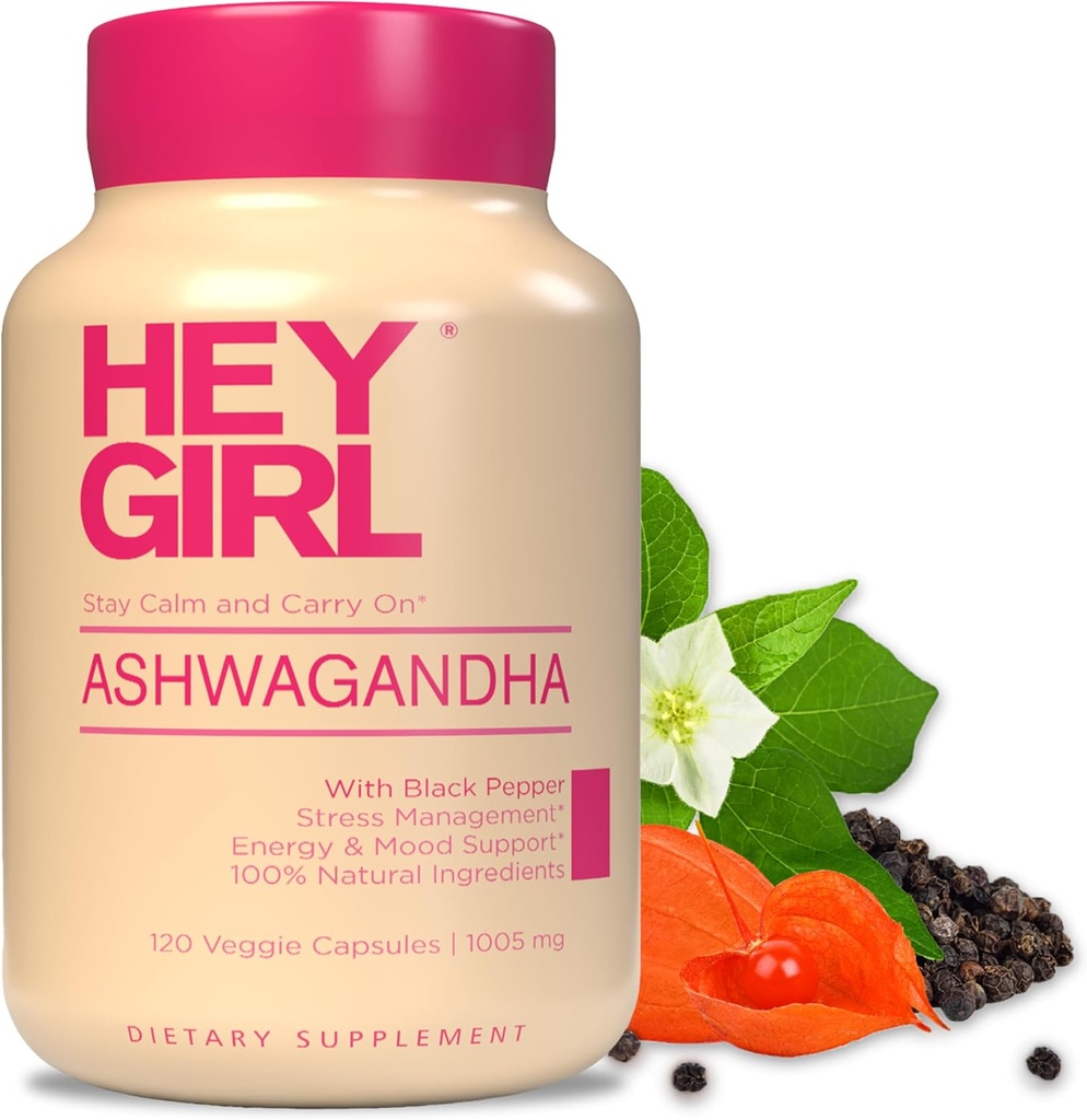 Ashwagandha Capsules 1005mg - Ashwagandha Pulver med Organic Black Pepper