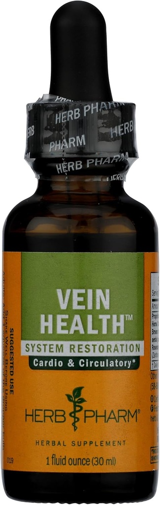 Herb Pharm Vein Health Liquid Herbal Formula for Cardiovascular and Circulatory System Support, 1 Fl Oz