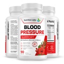Blood Pressure Support & Heart Health Cardiovaskulær Supplement W / Hawthorn, Hibiscus. Støtte af nitrogenoxid til normal blodtryksstøtte W / vitamin B12 & folsyre. Hvidløg kosttilskud. 90 CT