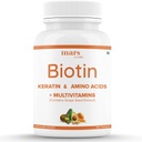Beard Biotin, Promotes Stronger & Thicker Beard Growth, Powered with Vitamin A, Vitamin E, Vitamin B7, Keratin & Amino Acids | 100% Vegan (60 Tablets - Pack of 1)