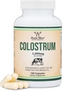 Colostrum Supplement 120 Kapsler, 1000 mg per servering (Bovine Colostrum Powder fra First Malking Only, Std. to Contain 15% IgG Immunoglobuliner) Ingen Fillers, Tredjeparts testet af Double Wood