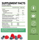 Sea Moss Gummies with Bladderwrack and Burdock Root | Wildcrafted Irish Sea Moss for Immune, Thyroid Support | 100% Vegan Dietary Supplements | Non-GMO, Gluten-Free, Dairy-Free | 60 Gummies