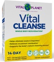 Vital Planet - Vital Rengøring med mælk tidsel, Magnesium, Cape Aloe og urter, Naturligt supplement til lejlighedsvis obstipation og sund eliminering, 2-del - 14 dag Kit, 56 kapsler