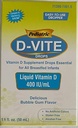 Pædiatriske D- Vite Liquid Vitamin D 400 IE / ml (50 ml) - Bubble Gum Flavor