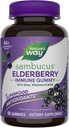 Nature 's Way Sambucus Elderberry Immunsupport Gummies for Kids & Voksnes * med Black Elderberry Extract, C-vitamin, D3-vitamin og zink, 60 Gummies (Packaging May Vary)