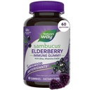 Nature 's Way Sambucus Elderberry Immunsupport Gummies for Kids & Voksnes * med Black Elderberry Extract, C-vitamin, D3-vitamin og zink, 60 Gummies (Packaging May Vary)