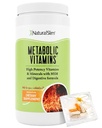 NaturalSlim metaboliske vitaminer, Multivitamin til kvinder & mænd, understøtter energi, Metabolisme og ernæring Absorption med fordøjelsesenzymer, Kvinder Multivitamin med B- Complex & Niacin 1 Pack