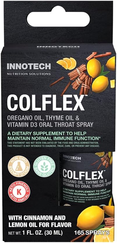 Innotech Nutrition Colflex Oregano Throat Spray, kanel / Lemon - 25 ml