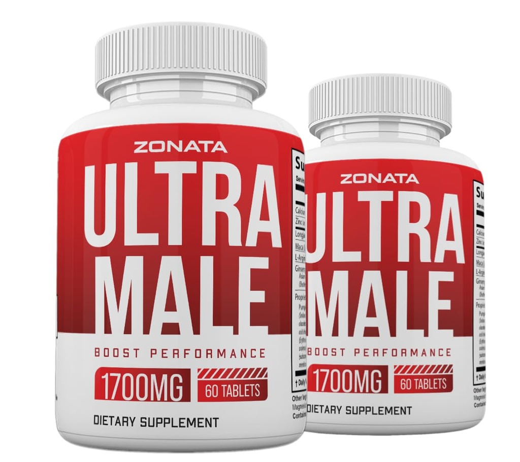 (2 Pack) Ultra Mandlige piller, Power Ultra Mand supplement Avanceret formel, 120 Tæl