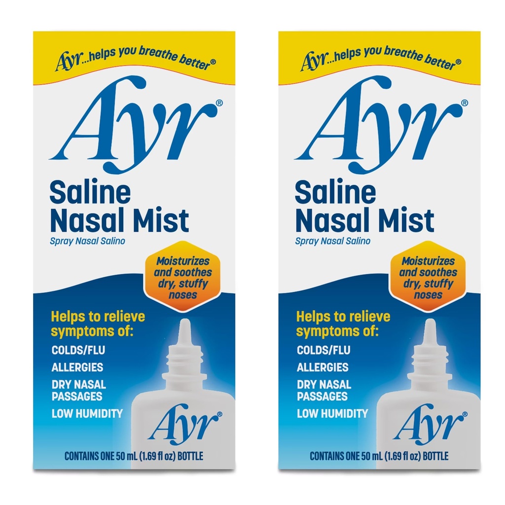 AYR Saline Nasal Mist, 1, 69 Fl Oz (pakning med 2)