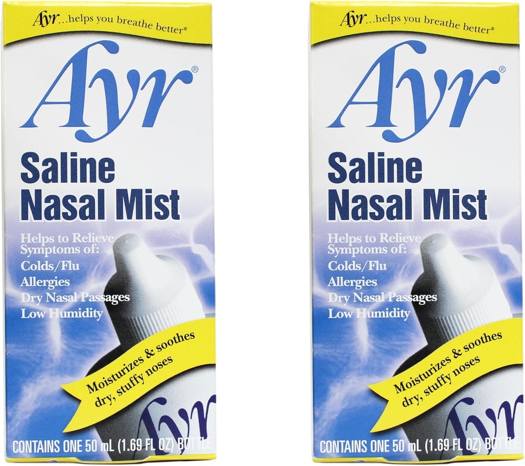 AYR Saline Nasal Mist, 1, 69 Fl Oz (pakning med 2)