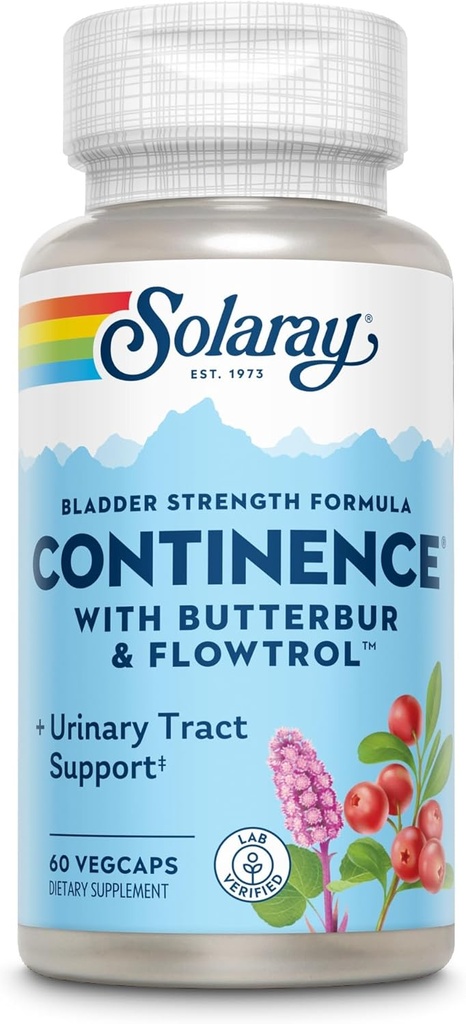 SOLARAY Continence w / Flowtrol, Veg Cap (Carton)