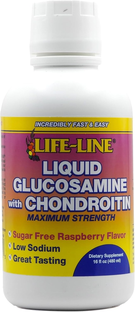 Naturens Blend Glucosamin w / Chondroitin Max Strength, Hindbær, 16 oz.
