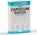 JJ CARE Capsicum Patch (40 PCS), 4.7" x 7.1" Soothing Capsaicin Patch, Capsicum Patches for Neck, Shoulder, Muscle Soreness- 8 Hours Relief