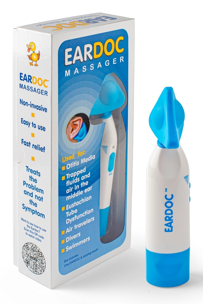Eardoc - Øre Pressure Relief Device, Øre Infektion Behandling for voksne, Øre Ache Smerte Relief, Eustachi Ear unclogger, Ear Popper, eustachian Tube unclogger, Bedste Tinnitus Relief, Øre Care Produkt.
