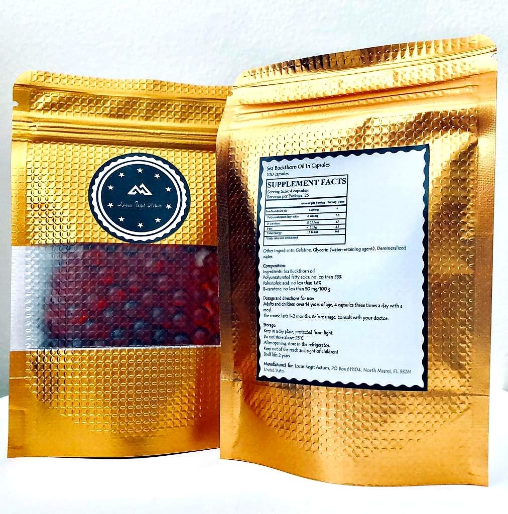 Sea-Buckthorn Oil in Capsules 100 Pcs