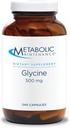 Metabolisk vedligeholdelse Glycin - leversupporttilskud - Glycin kosttilskud til hjernemasse, Detox og fælles sundhed - Pure 500mg Aminosyre supplement (240 kapsler)
