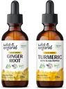 Ingefær Root tinktur 2 fl oz & gurkemeje tinktur 2 fl oz