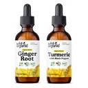 Ingefær Root tinktur 2 fl oz & gurkemeje tinktur 2 fl oz