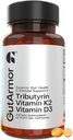 Gut & Heart Health + immunsupport.124; 2 Months Supply; 124; 60 Soft Gel Kapsler; 124; Pure Butyrate 350mg & Vitamin D3 2000IE & Vitamin K2 120mg.124; Hjertesundhed.124; Gastrointestinal Support