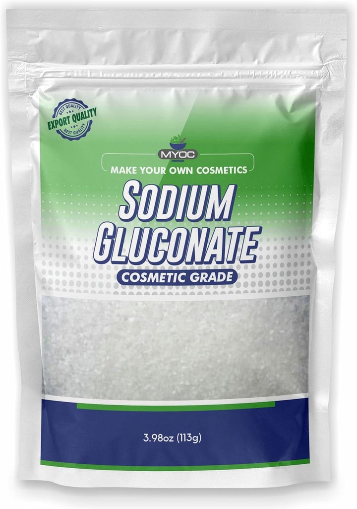 Natriumgluconat Pulver - 113 Gm (3, 98 Oz), Pure natriumgluconat til hud, Natriumgluconat kosmetisk grad, Sæbe Making, Natriumgluconat til kosmetisk, Natriumgluconat Bulk