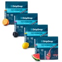 DripDrop Hydration - Electrolyte Powder Packets - Watermelon, Berry, Lemon, Orange - Værdi Variety Bundle - 128 Greve