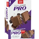 Power Crunch PRO Protein Wafer Bars, High Protein Snacks med lækker smag, tredobbelt chokolade, 2.0 Ounce (4 Greve)