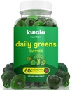 Daily Super Greens Gummies to Boost Energy | with Moringa, Spirulina, Chlorella, Veggies & More | Includes 8 Blends | for Women and Men | Vegan, Non-GMO Supplement | 60 Count