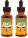 Herb Pharm Certified Organic Liquid Extract for Urinary System Support Juniper 1 Fl Oz (pakke af 2)