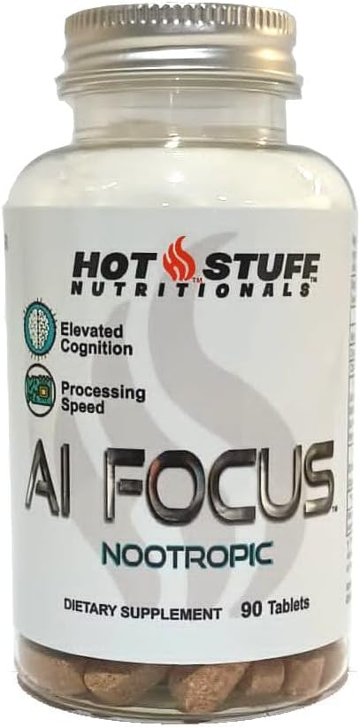 AI Focus - 90 tabletter. Potent Nootrop for forbedret fokus, kognitiv funktion, og Mental Stamina.