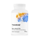 THORNE - Mænds Multi 50 + - Omfattende daglige multivitamin med vitaminer A, B6, B12, C, D, E, Zink & mere - Support Heart, Brain, Prostata, Muscle & immunforsvar * - 180 kapsler