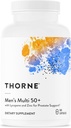 THORNE - Men's Multi 50+ - Comprehensive Daily Multivitamin with Vitamins A, B6, B12, C, D, E, Zinc & More - Support Heart, Brain, Prostate, Muscle & Immune Health* - 180 Capsules