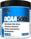 Evlution EVL BCAAs Amino Acids Powder - BCAA Powder Post Workout Recovery Drink and Stim Free Pre Workout Energy - 5g Branched Chain Amino Acids Supplement for Men - Blue Raz
