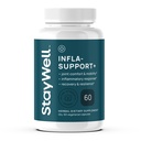 Infla- Support Plus- 750mg Herbal Supplement Blend med Curcumin og Ashwagadha Extract, Shatavari, Kavach, Fenugreek, Pippali, Guduchi, Shilajit, Goshura og Sunthi 60ct