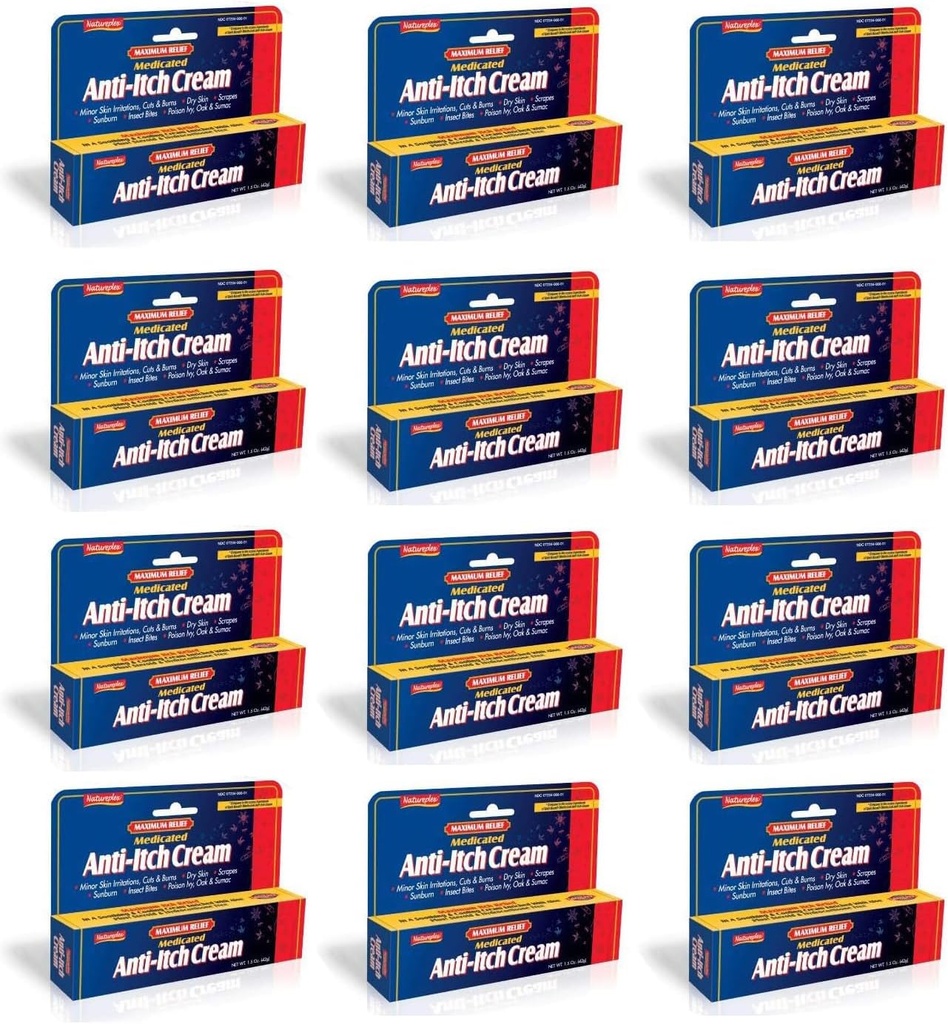 Maksimal lindring Medicin Anti- Itch Cream 12 Pack