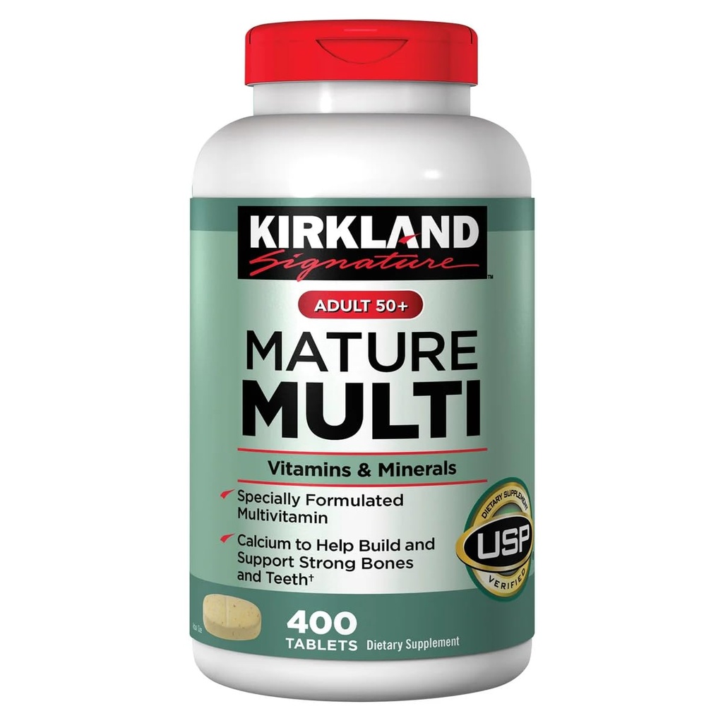 Kirkland Signature Voksne 50 + Gamle Multi, 400 tabletter 1