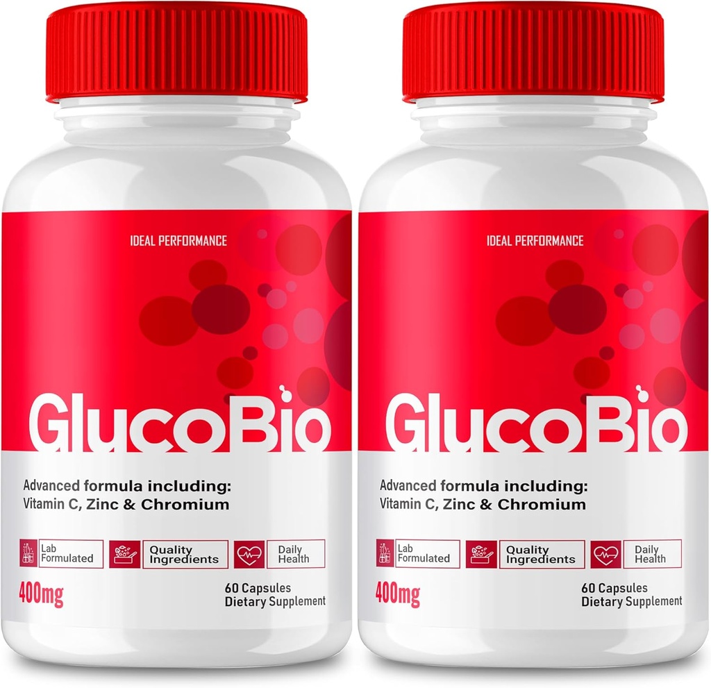GlucoBio kapsler, officielle GlucoBio Support Pills - Maksimal styrke ingredienser, GlucoBio Sundhed & Wellness kapsler, Gluco Bio kapsler Anmeldelser (2 Pack)