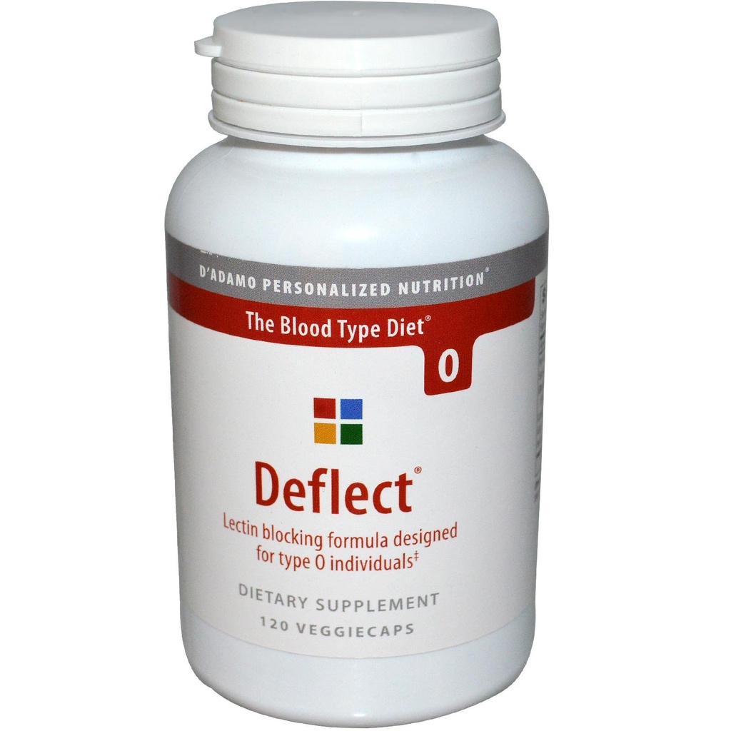D 'adamo Deflect ® O, Lectin Blocking Formel, 120 vegetariske kapsler