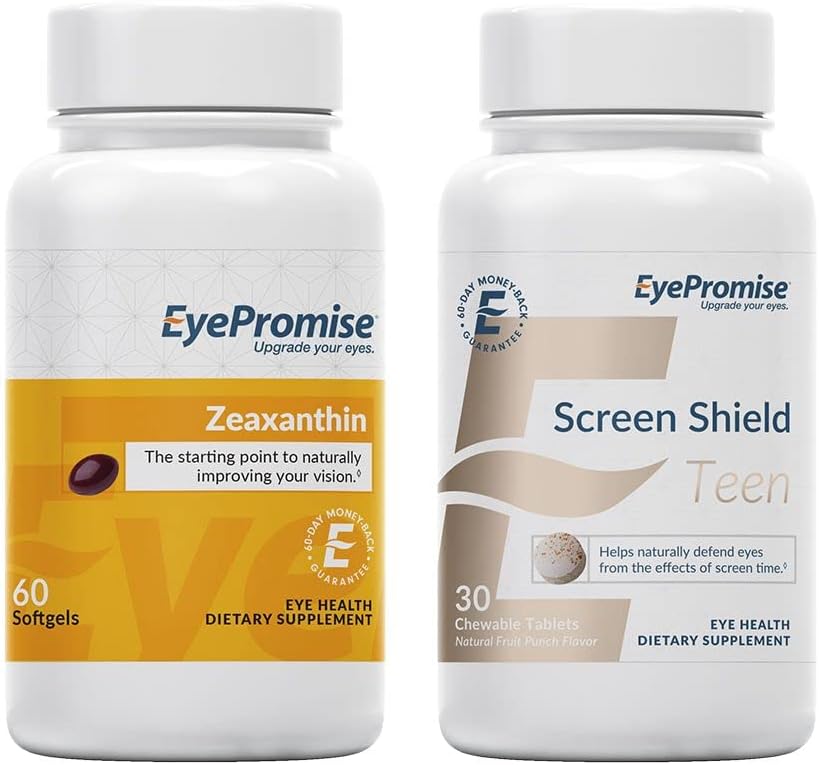 Øjenløfte Zeaxanthin Eye Vitamin og Screen Shield Teen Chewable Eye Vitamin