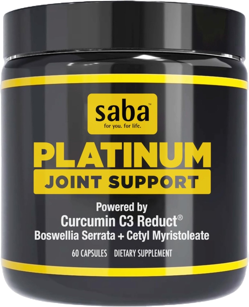 Saba Platinum: Fælles støtte - Fast- Fungerende og potent formel - 60 kapsler