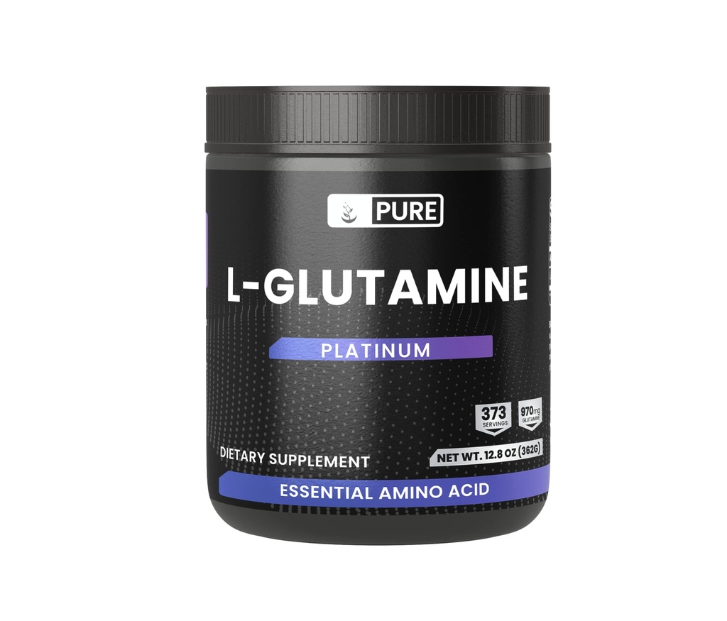 Pure Original Ingredients L- Glutamin Powder, (12 oz), Natural Amino Acid, Flavorless, Altid Pure