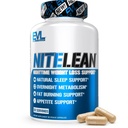 Evolution Nutrition Night Time Fat Burner Support - Overnatning Sleep and Weight Loss Support Pills with Thermogen Green Tea and White Nyre Bean Extract - Diet Pills, der kan hjælpe Stubborn fedt Tab