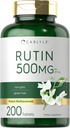 Carlyle Rutin Supplement 500mg | 200 Tablets | Vegetarian, Non-GMO, Gluten Free