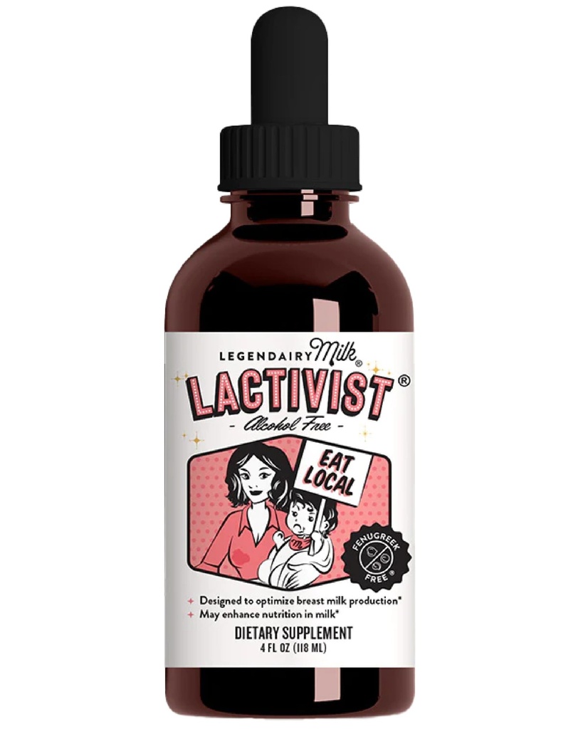 Legendairy Milk Lactivist Drops, Amning supplement til at øge brystmælksydelse, Organic Torbanun til amning, Lavet i USA, Alkohol fri, 4 Fl Oz