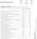 Ovaterra Advanced Prenatal & Preconception Multivitamin Bundle for Women with DHEA 25mg, Cholin 550 mg, Folate (Methylfolate) 1,010 mcg, Omega-3 DHA, EPA, Chelated Iron 364 kapsler - 28 dages forsyning