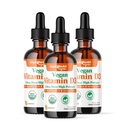 LIQUIDHealth Vitamin D3 4000 IE, USDA Organic Vitamin D Liquid Drops til voksne & Børn, Vegan Vitamin D for immunsystemet Support, Knoglesundhed, Mood Support, Sund Hud - Made in USA (3 Pack)