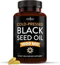 NYE AGE Black Seed Oil Softgel Kapsler - Premium Cold- Pressed Nigella Sativa Producerer Pure Black Cumin Seed Oil - Non- GMO & Vegetar (60 Softgels)