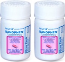 MAJOR Banohpen - Komplet allergimedicin - Diphenhydramin HCI 50 mg - Antihistamin - 100 kapsler (2 stk.)